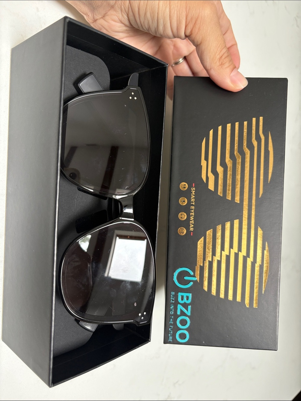 Black Smart Sunglasses - Men Accessories